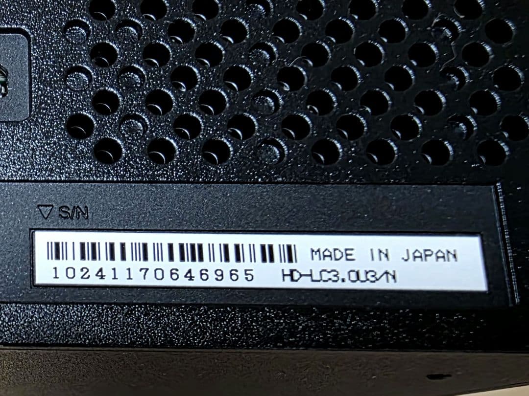 バッファロー 外付けHDD 3TB HD-LC3.0U3/N ③