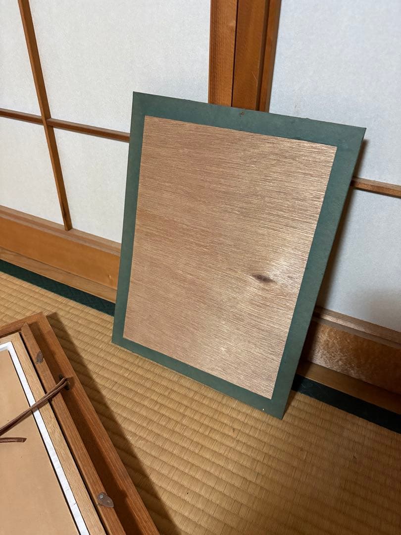 壁掛け　置物　レトロ　和　女性の絵　額付き！