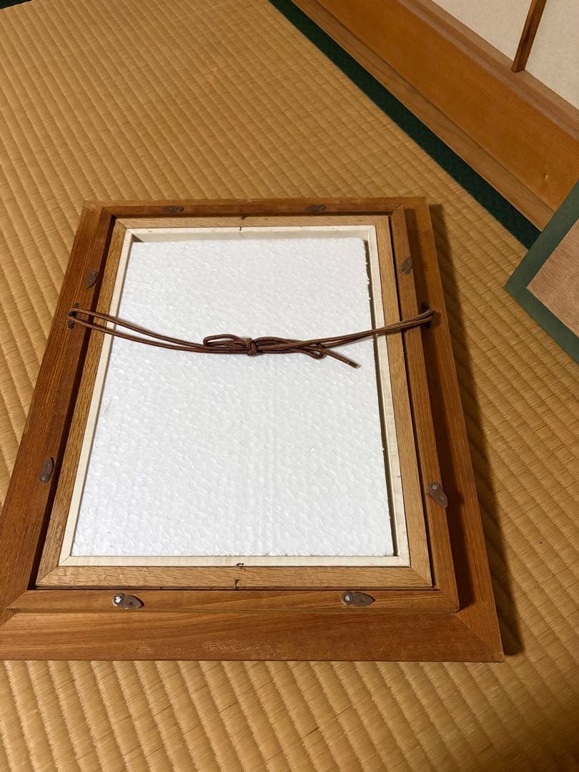 壁掛け　置物　レトロ　和　女性の絵　額付き！