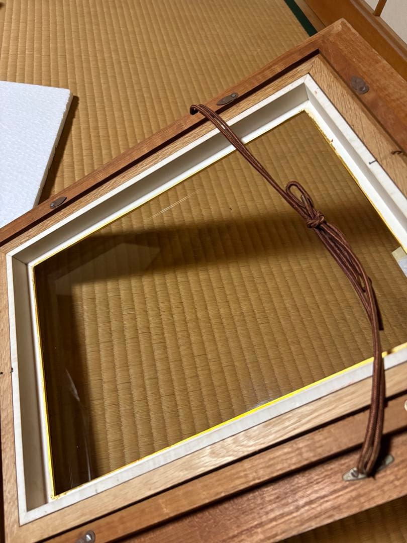 壁掛け　置物　レトロ　和　女性の絵　額付き！