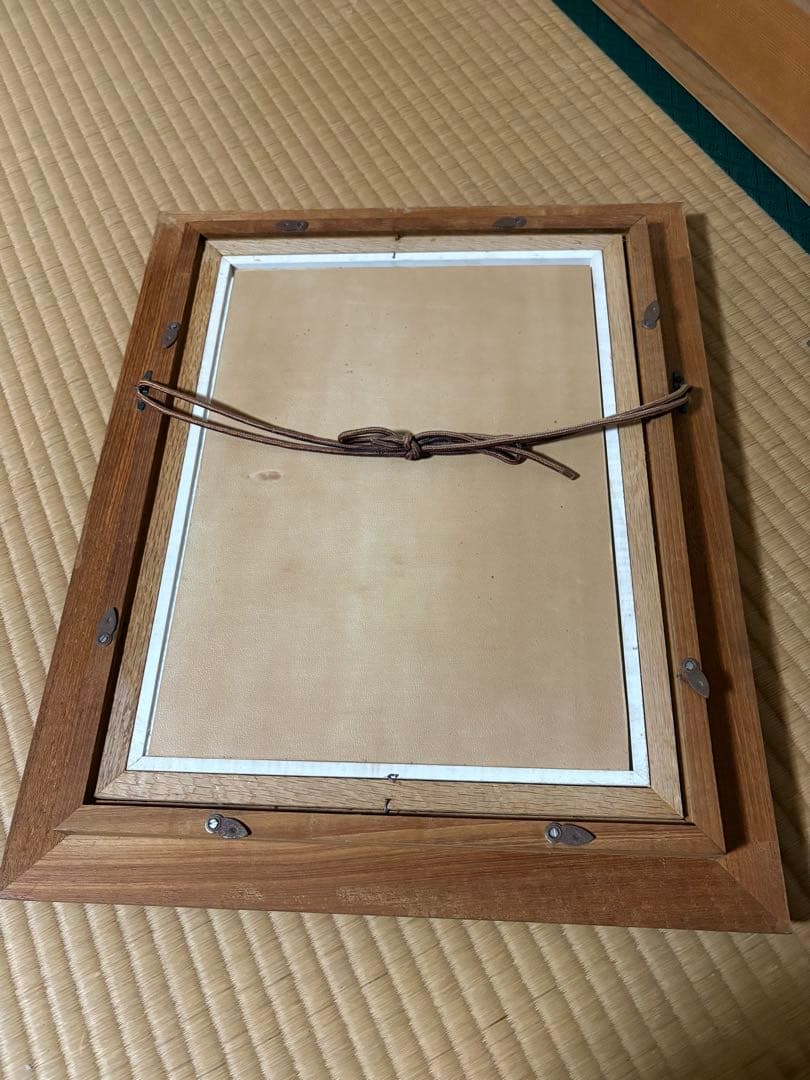 壁掛け　置物　レトロ　和　女性の絵　額付き！