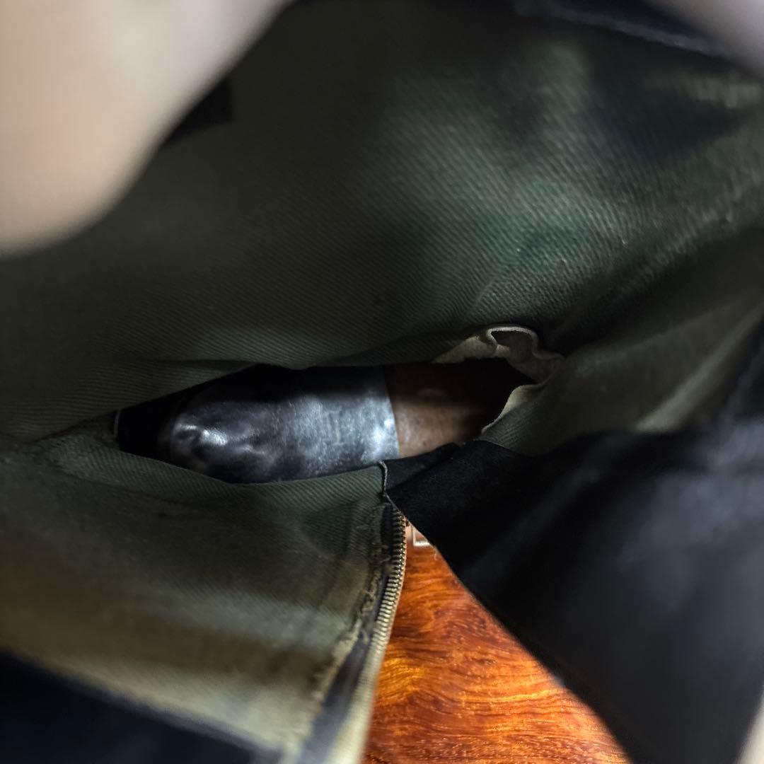 ブラックレザー ミリタリーブーツ ジッパー付き　26㎝　0202o189