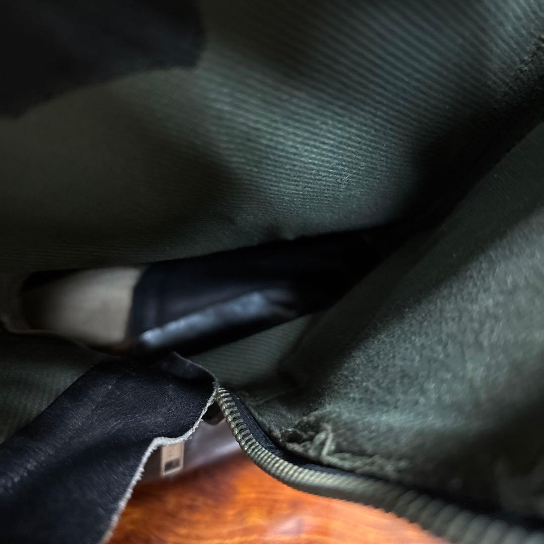 ブラックレザー ミリタリーブーツ ジッパー付き　26㎝　0202o189