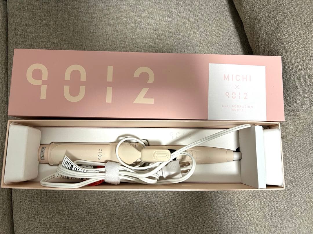 MICHI 9012 ピンクカールヘアアイロン 38mm