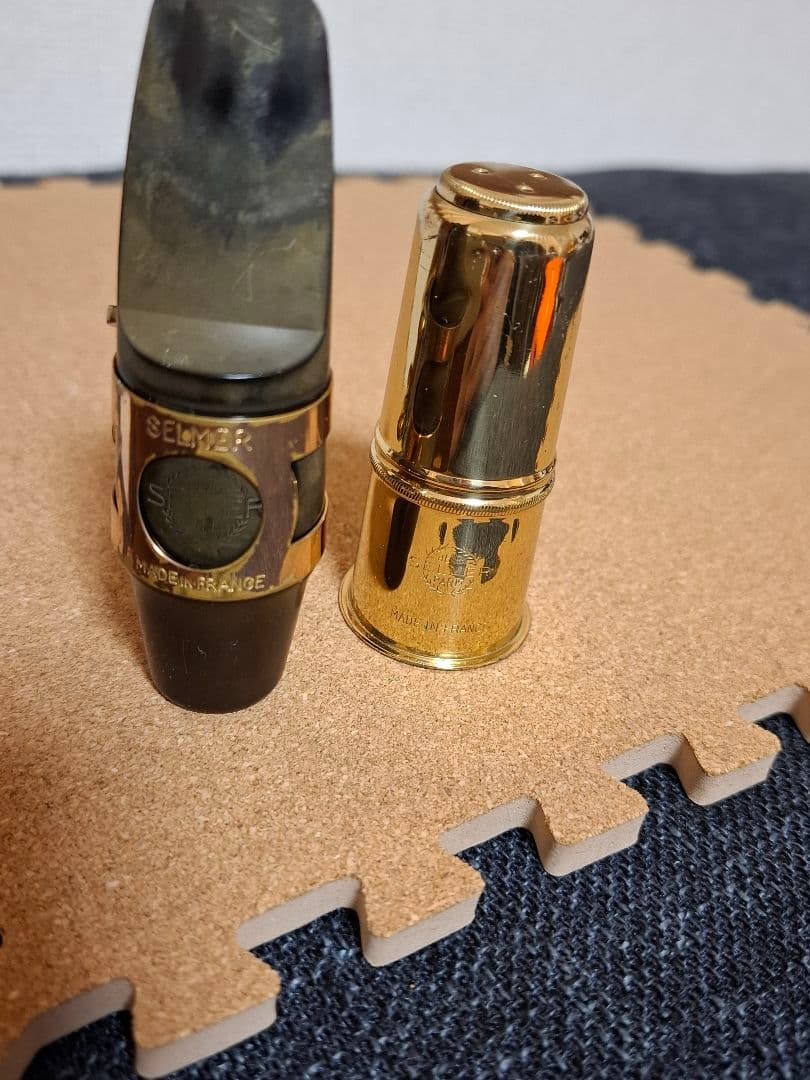 SELMER アルトサックスマウスピース・リガチャー・キャップ　3点セット　中古