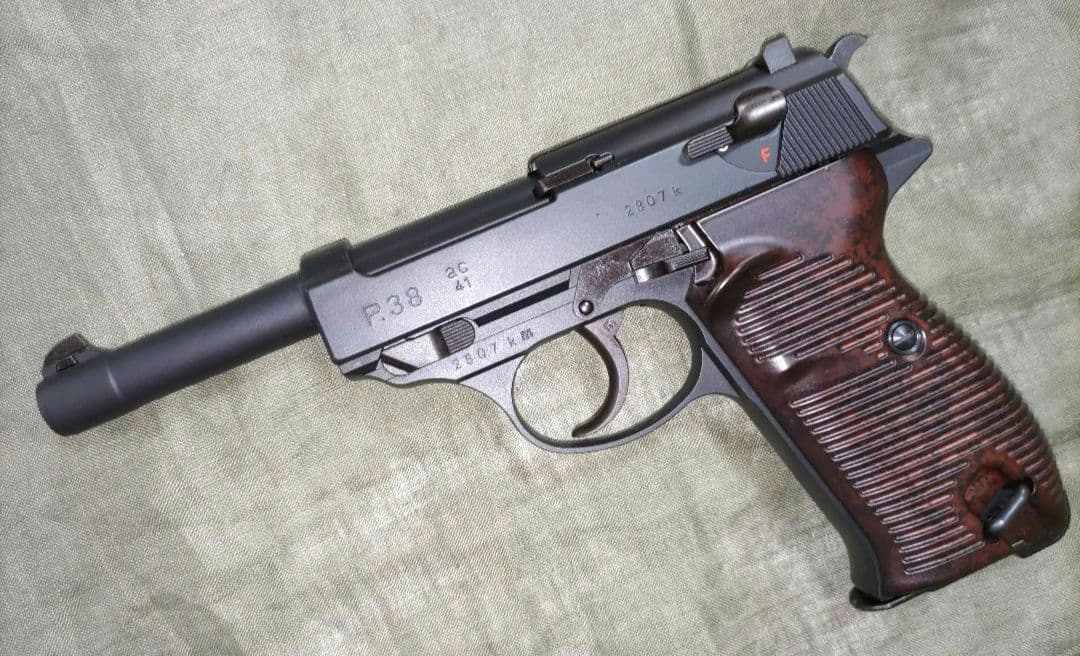 未使用　マルゼン ワルサーP38 ＋スペアマガジン付 ミリタリーモデル