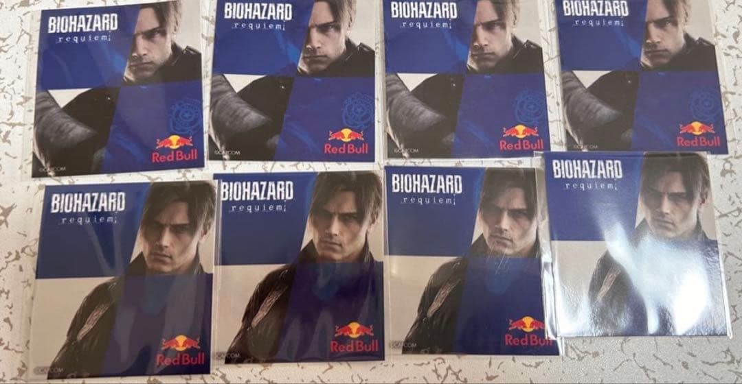 バイオハザード レクイエム　レオン　ステッカー　レッドブルコラボ　8枚