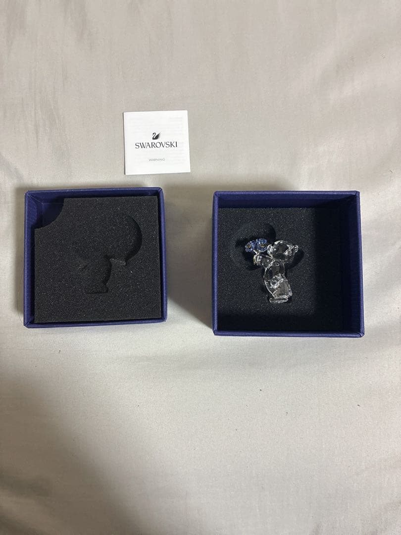 SWAROVSKI クリスベア 忘れな草