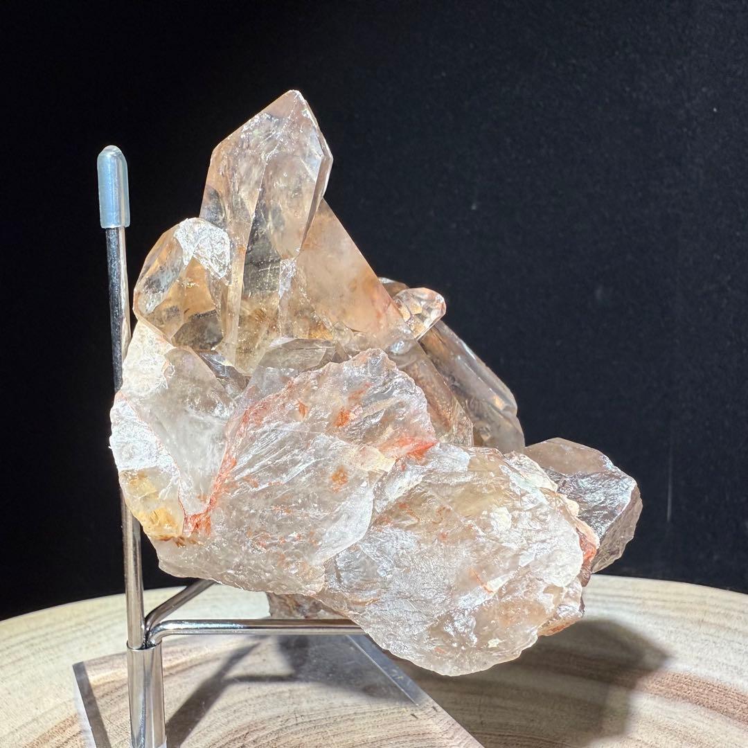 ブラジル産❣️天然石ルチルクォーツ共生水晶のクラスター　置物NO.062714