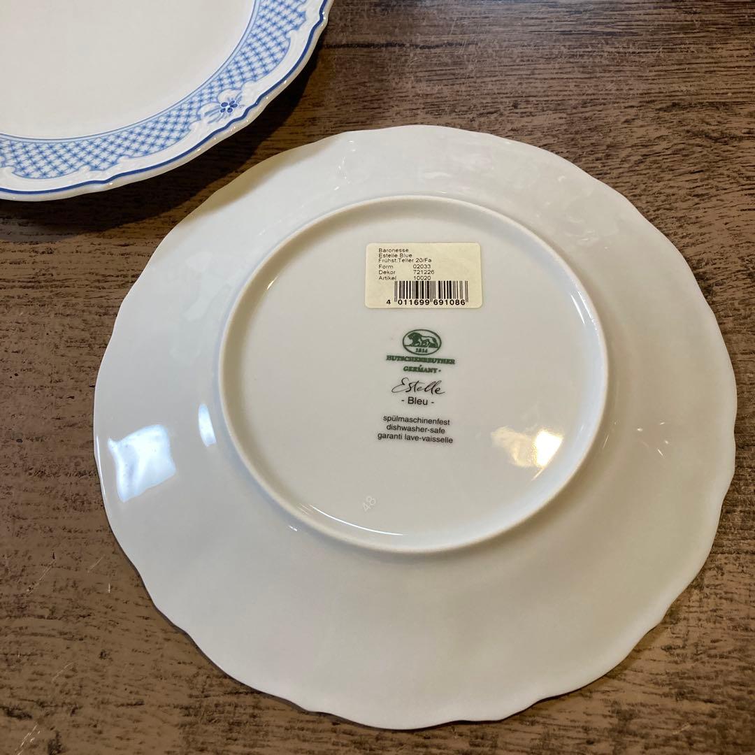 【新品シール付きお箱入】フッチェンロイター エステール プレート 21cm ペア