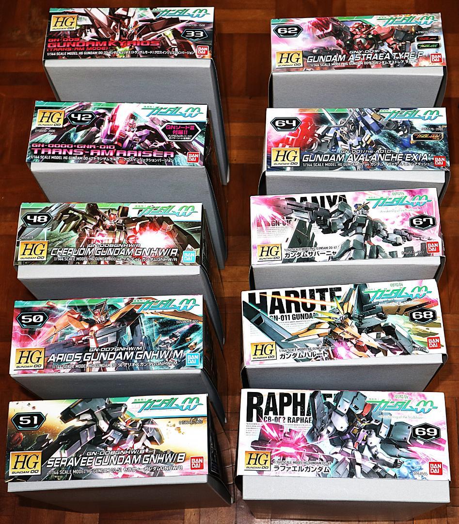 ガンプラ HGガンダムOO（ダブルオー） 10点セット（新品・未組立）