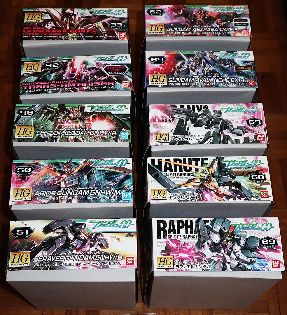 ガンプラ HGガンダムOO（ダブルオー） 10点セット（新品・未組立）