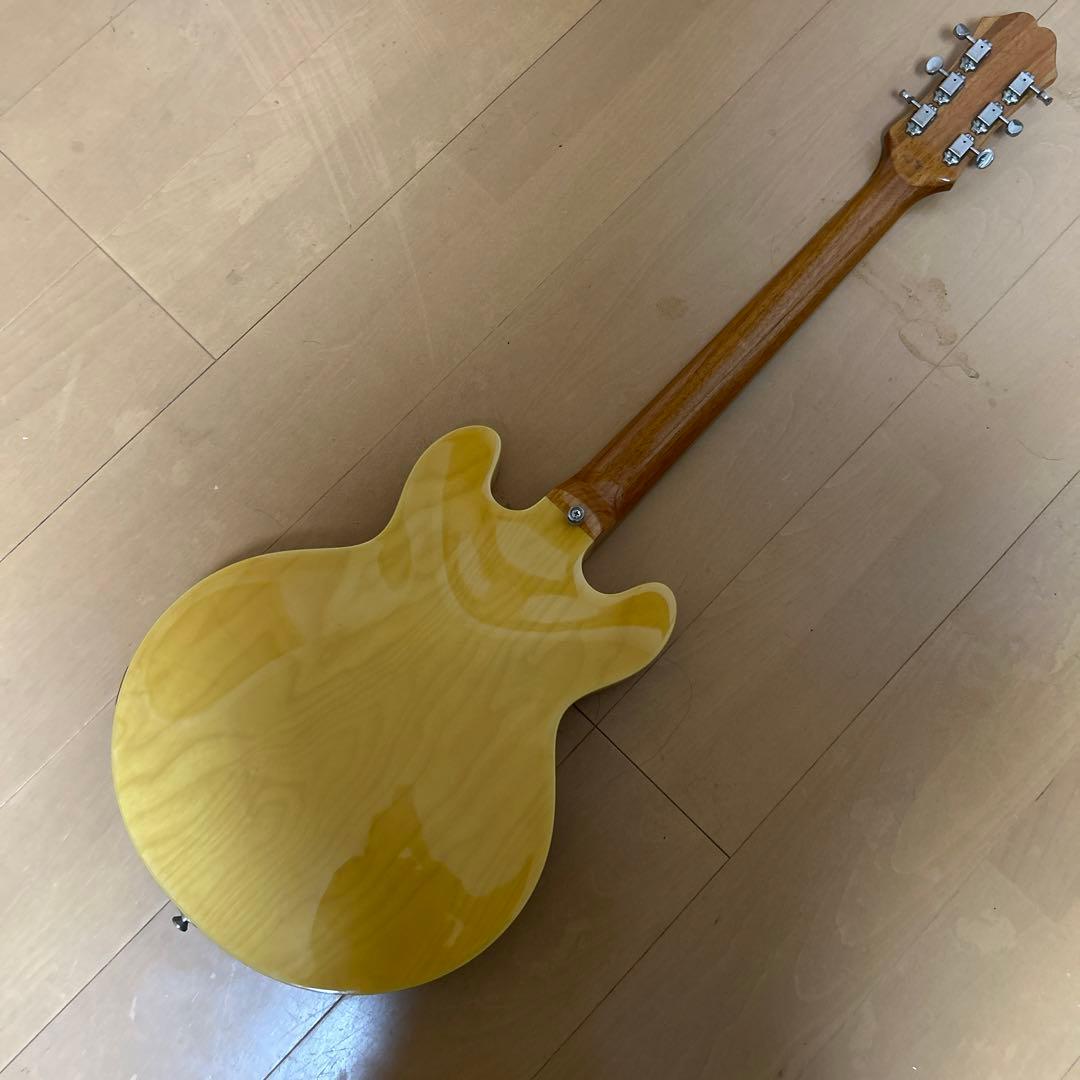 エピフォン カジノ　クーペ　フルアコ　ナチュラル　epiphone