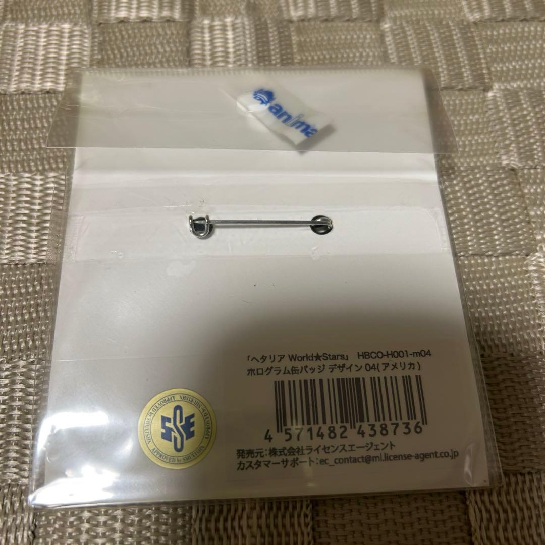 ヘタリア ホログラム缶バッジ アメリカ