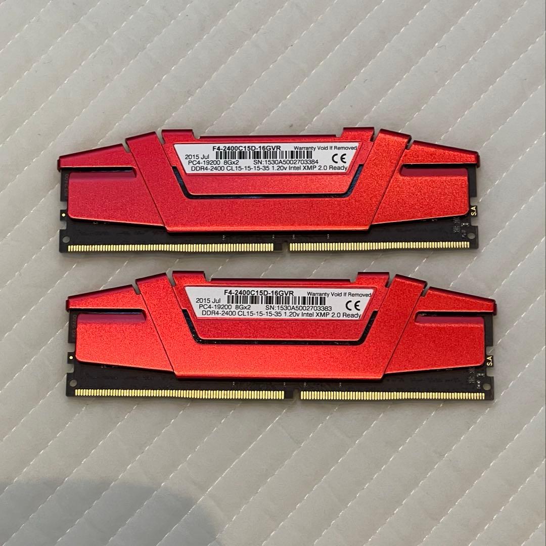 G.SKILL DDR4 16GB （ 8GB × 2枚 ） 2400MHz