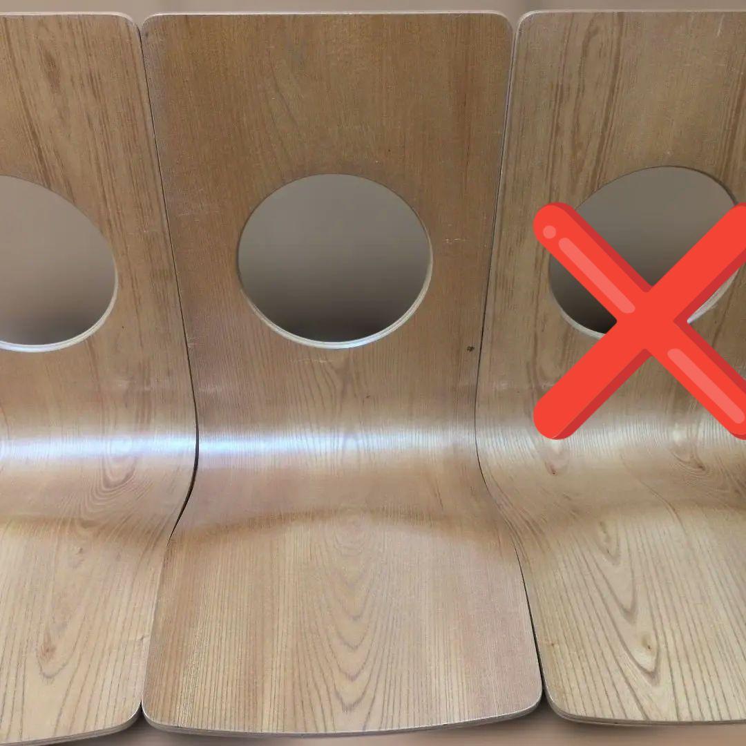 天童木工　曲げ椅子　座椅子　3脚セット②