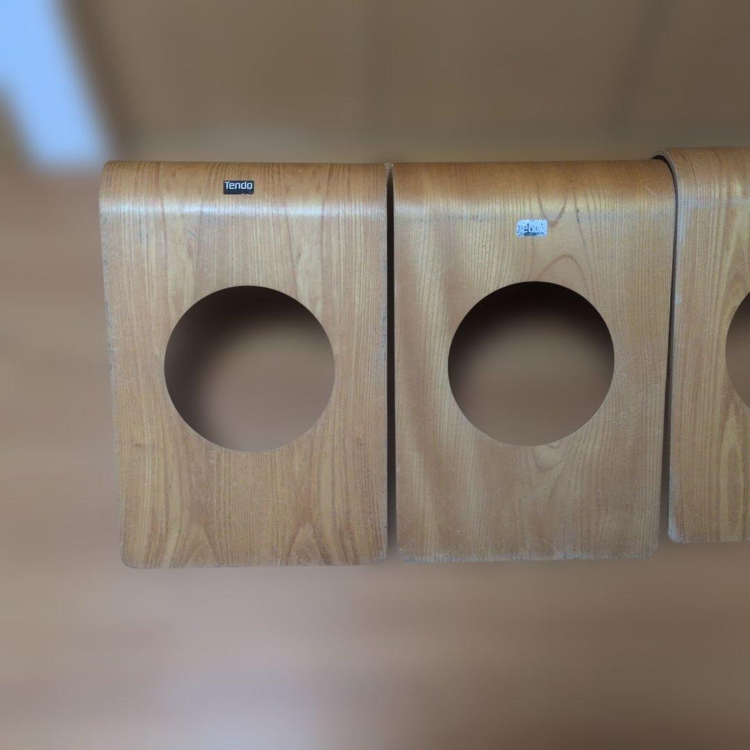 天童木工　曲げ椅子　座椅子　3脚セット②