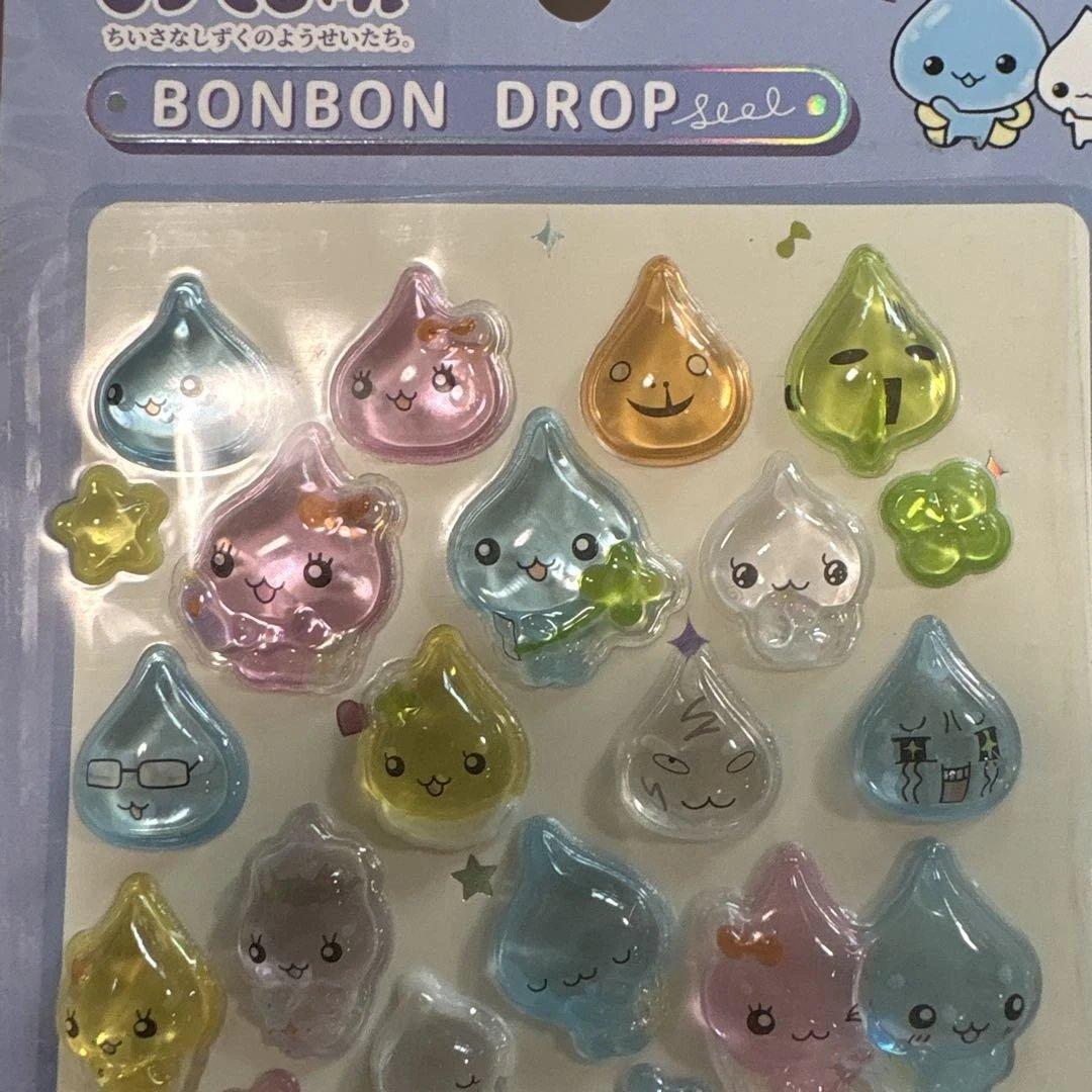 【正規品】ボンボンドロップシール しずくちゃん 6枚セット クーリア