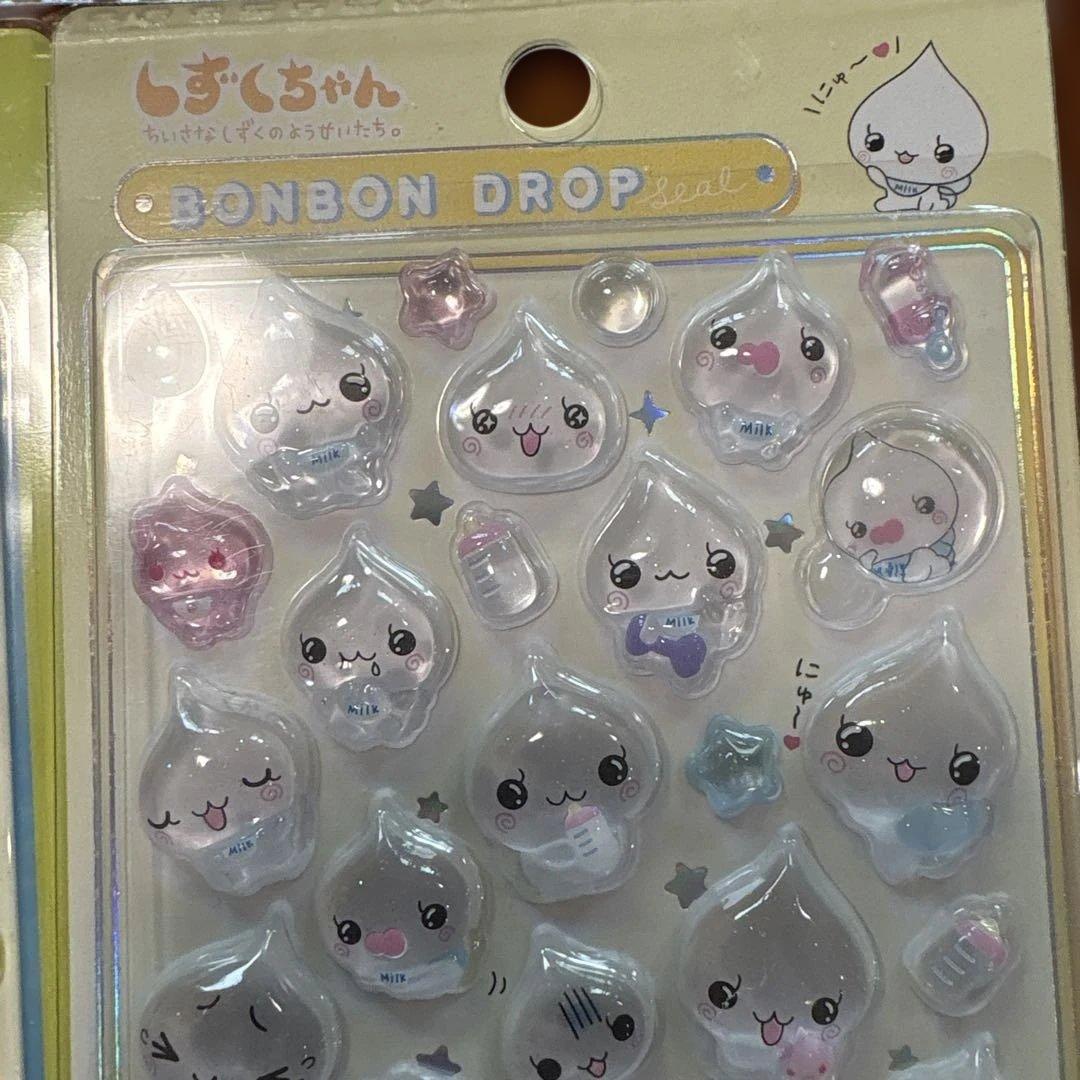 【正規品】ボンボンドロップシール しずくちゃん 6枚セット クーリア
