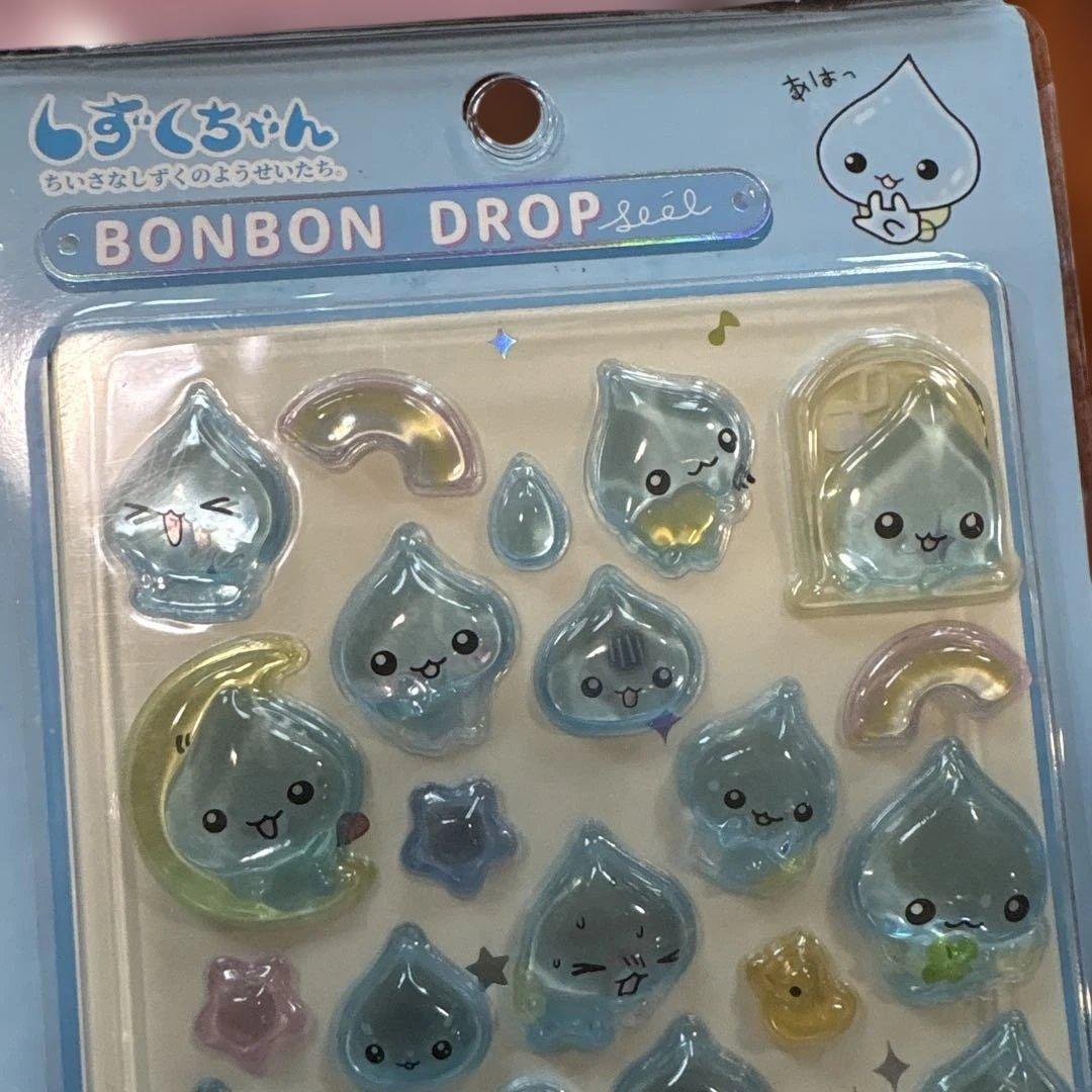 【正規品】ボンボンドロップシール しずくちゃん 6枚セット クーリア