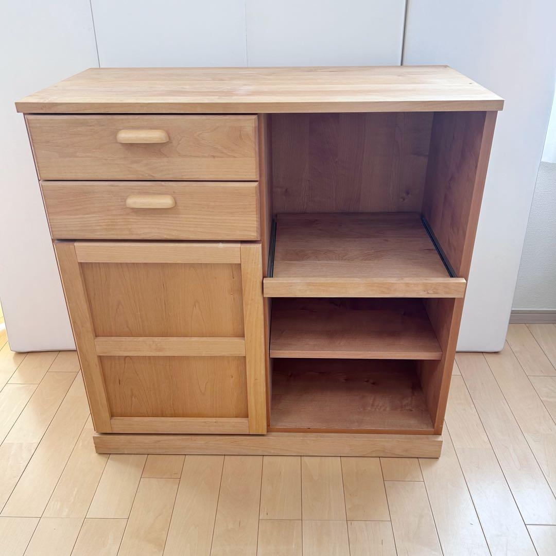 モモナチュラル　VIBO ヴィボ カップボード　キッチンカウンター　レンジ台