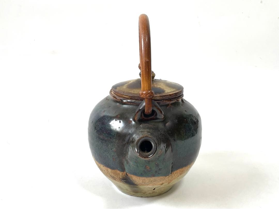 陶芸家　人間国宝　金城次郎　土瓶　急須　水注　沖縄　やちむん　壺屋焼　琉球　陶芸