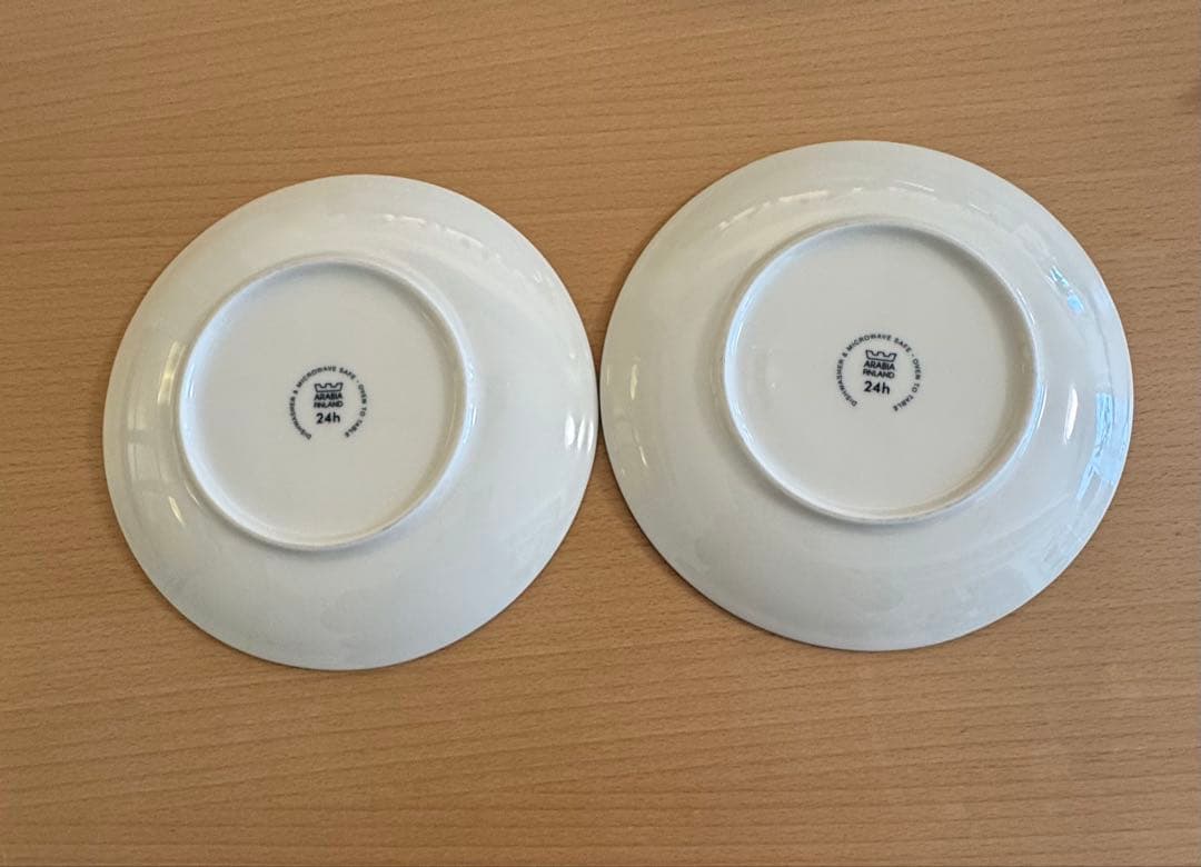 【Arabia】２枚アラビア24hアベックプレートブルー 21cm かもめ食堂皿