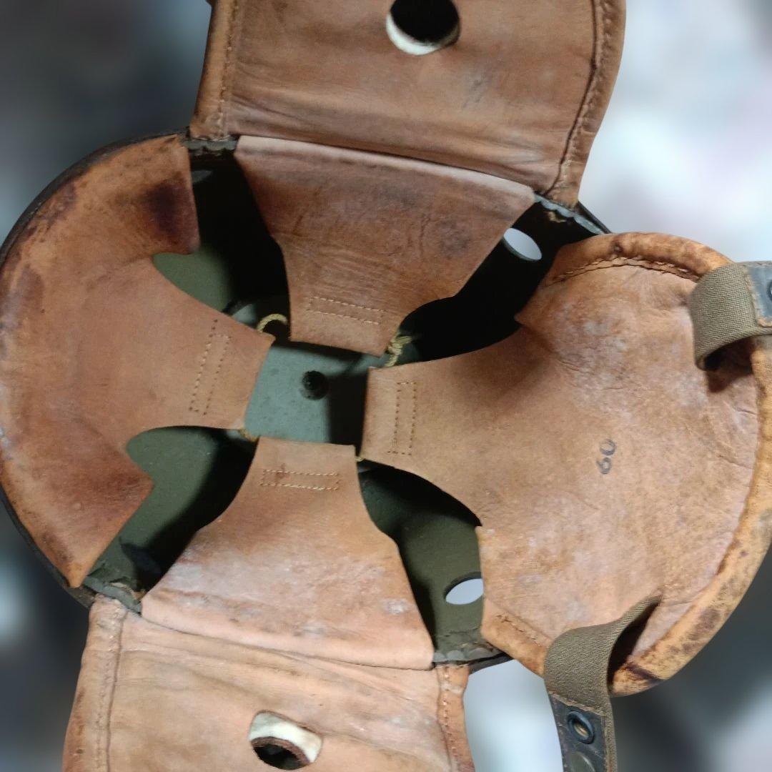 最終値下げ　WW2戦後カナダ軍戦車兵タンカーヘルメット少品