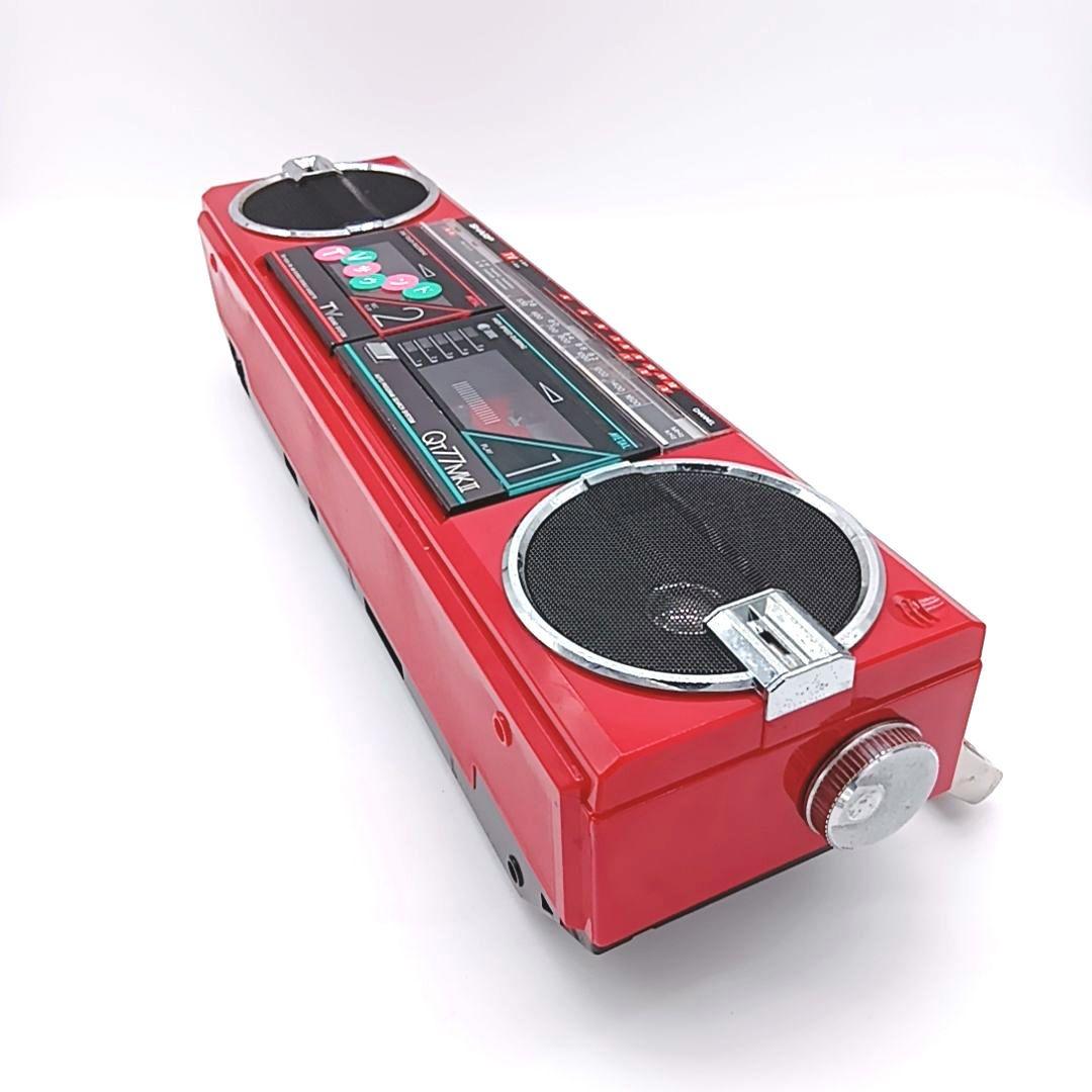 SHARP ラジカセ シャープ 昭和レトロ ダブルカセット QT-77MK2