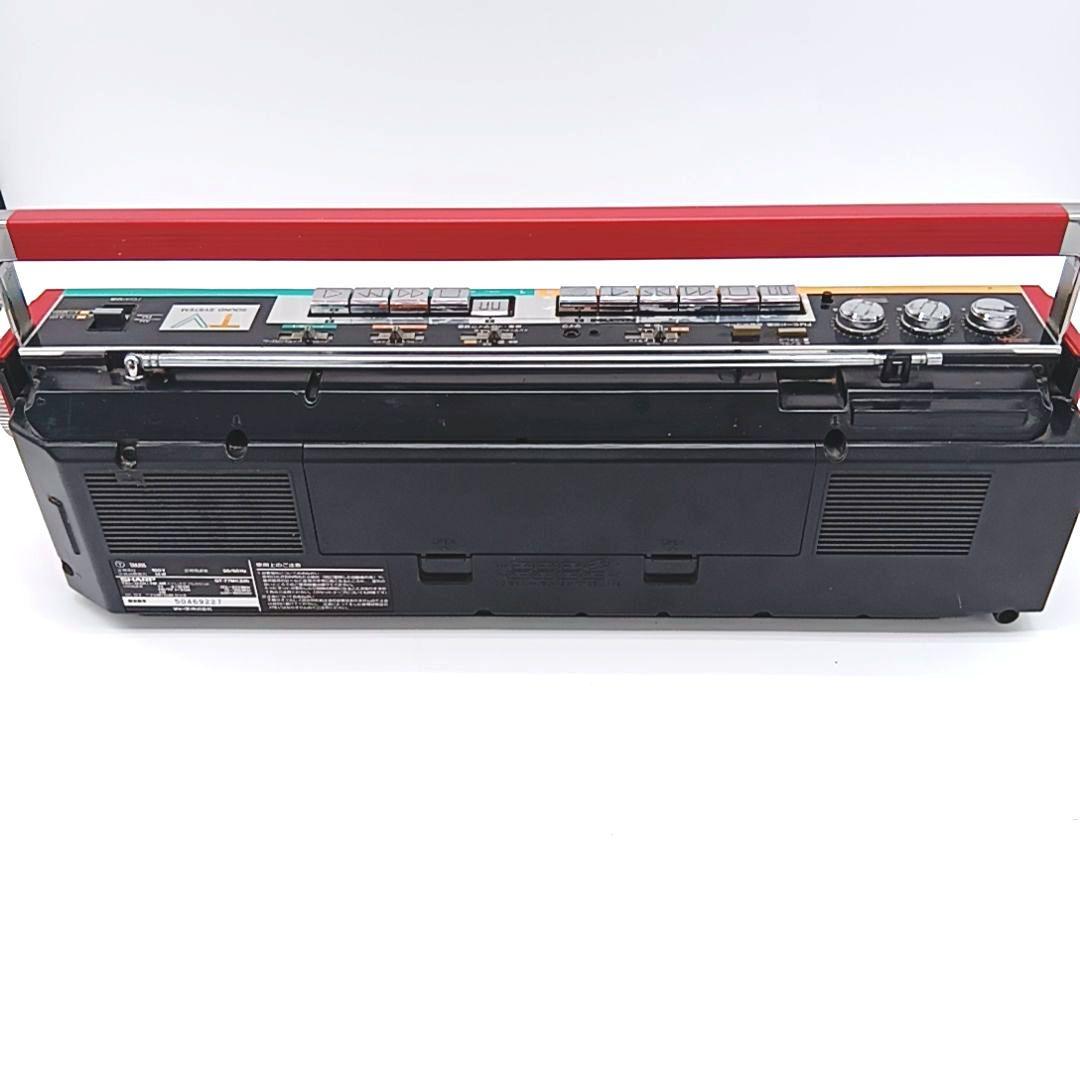 SHARP ラジカセ シャープ 昭和レトロ ダブルカセット QT-77MK2