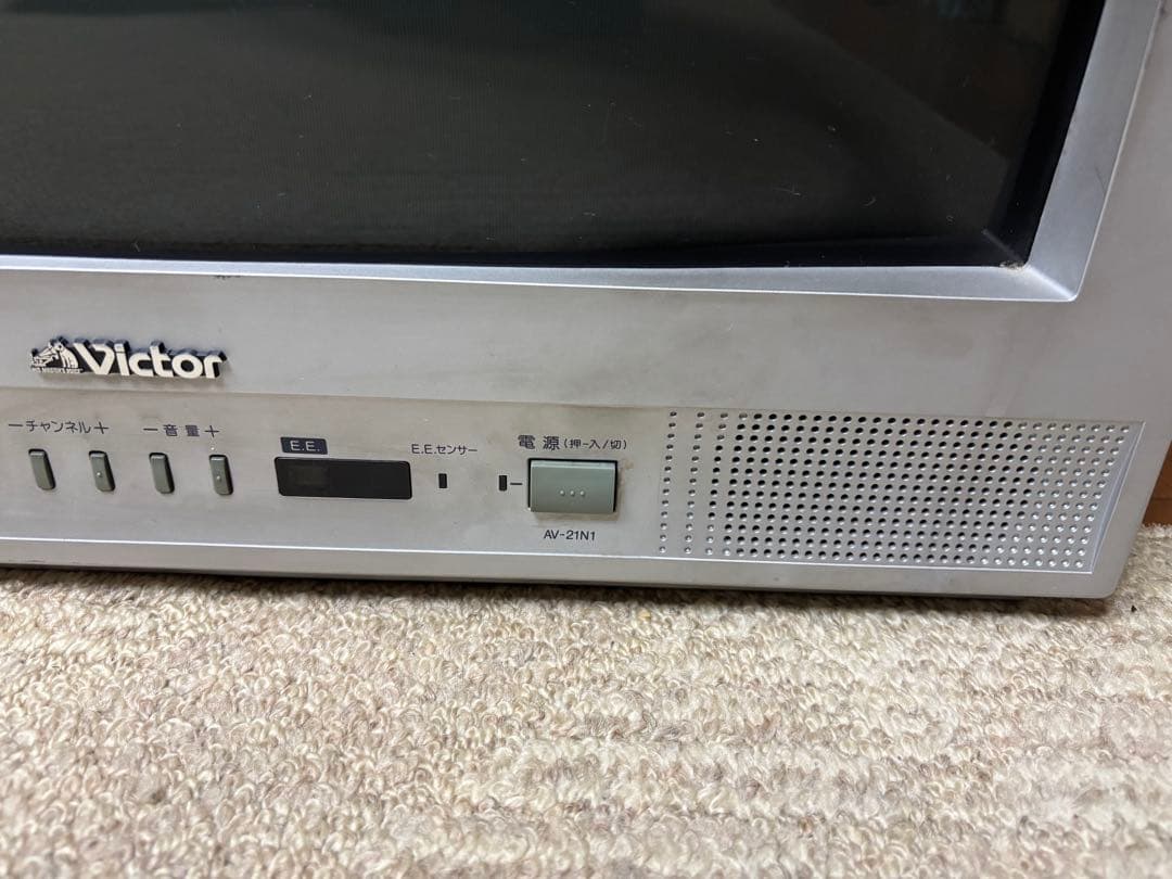Victor カラーテレビ AV-21N1 21型 リモコン アンテナケーブル付