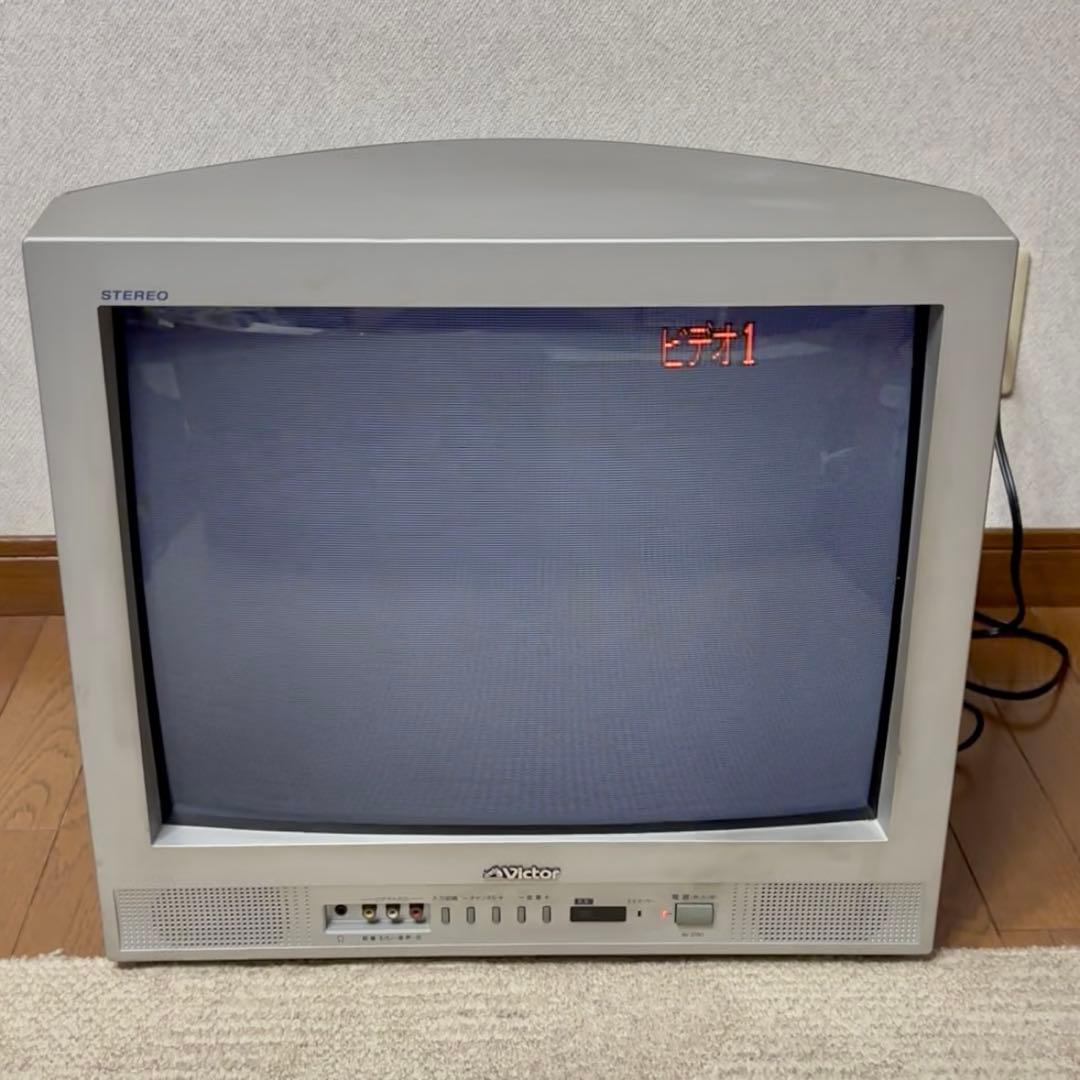 Victor カラーテレビ AV-21N1 21型 リモコン アンテナケーブル付