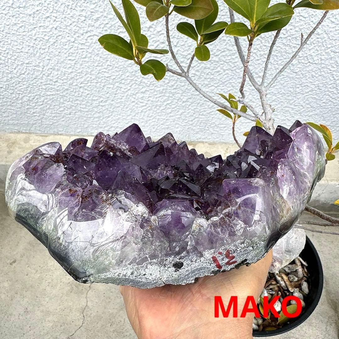 M1933☆アメジストクラスター3.0Kg☆ブラジル産☆天然石☆N60209-C