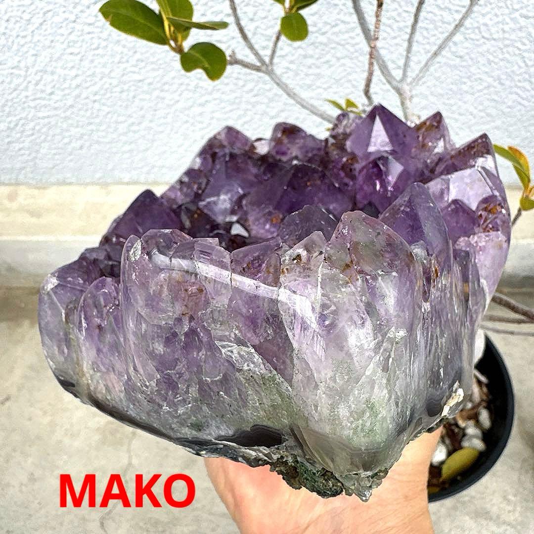 M1933☆アメジストクラスター3.0Kg☆ブラジル産☆天然石☆N60209-C