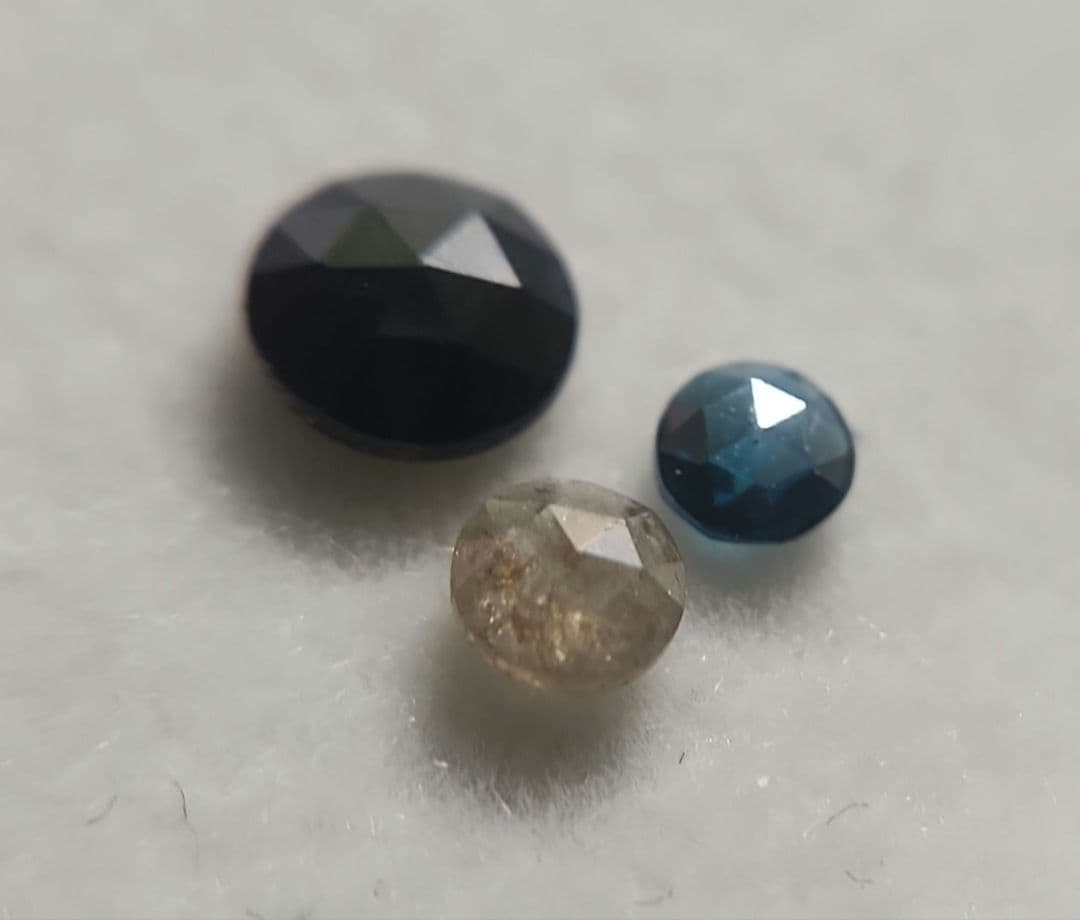 天然ダイヤモンドセット ローズカット 2654