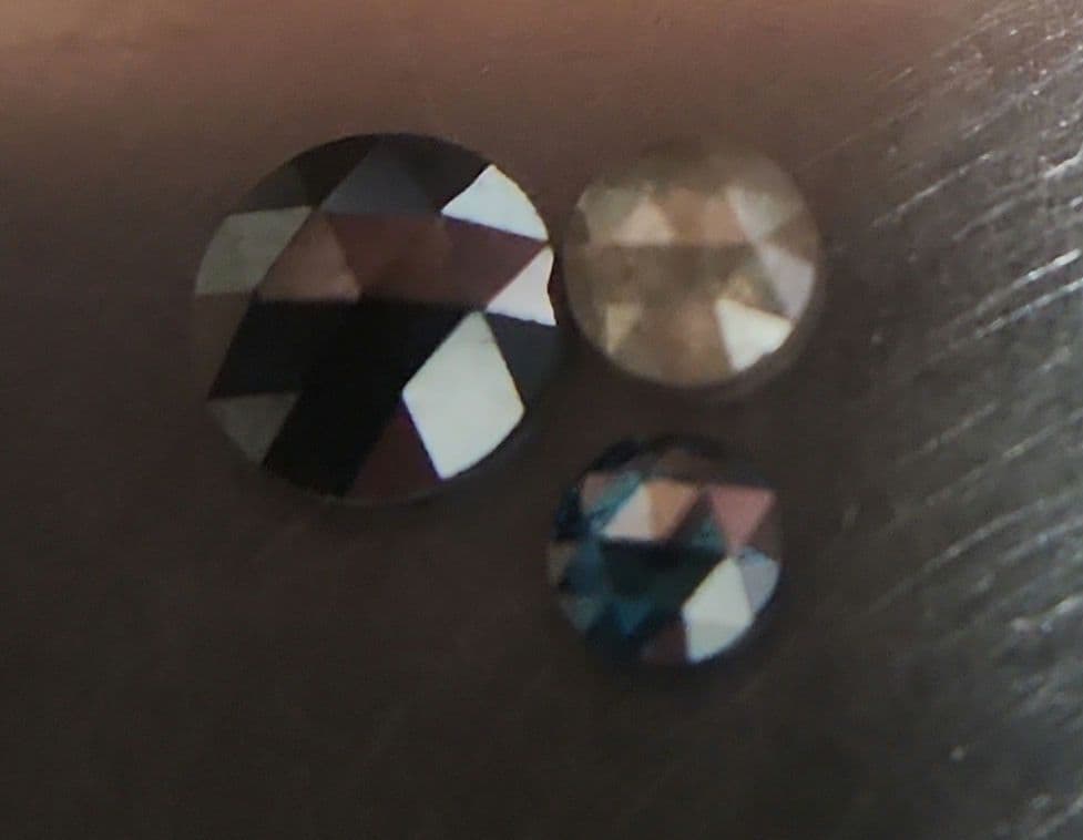 天然ダイヤモンドセット ローズカット 2654