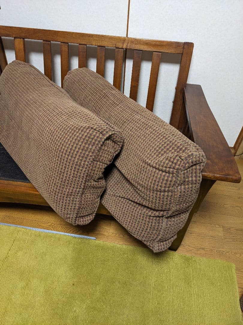 お値下げ∶ゆったりソファ 木製フレーム ETHAN ALLEN