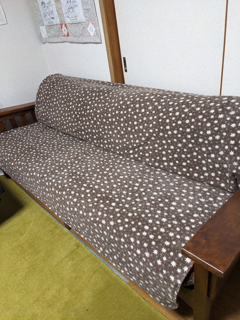 お値下げ∶ゆったりソファ 木製フレーム ETHAN ALLEN