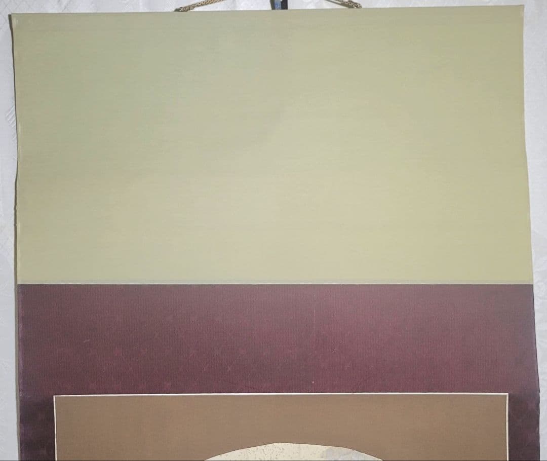 紅梅の図　俳画　扇面　紅雪銘　掛け軸　合わせ箱　画賛　書画、骨董品、美術品