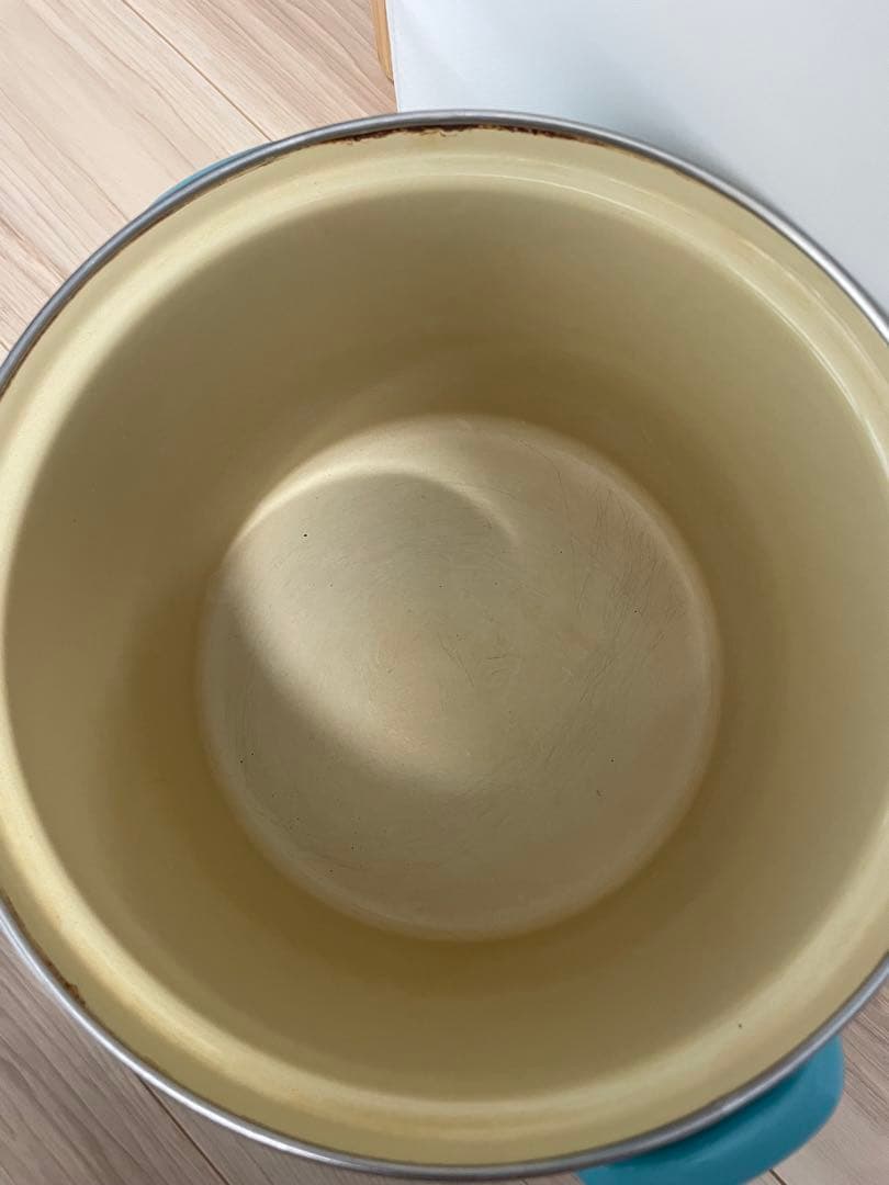 Le Creuset 両手鍋 青 24cm ガラス蓋付き　パスタ