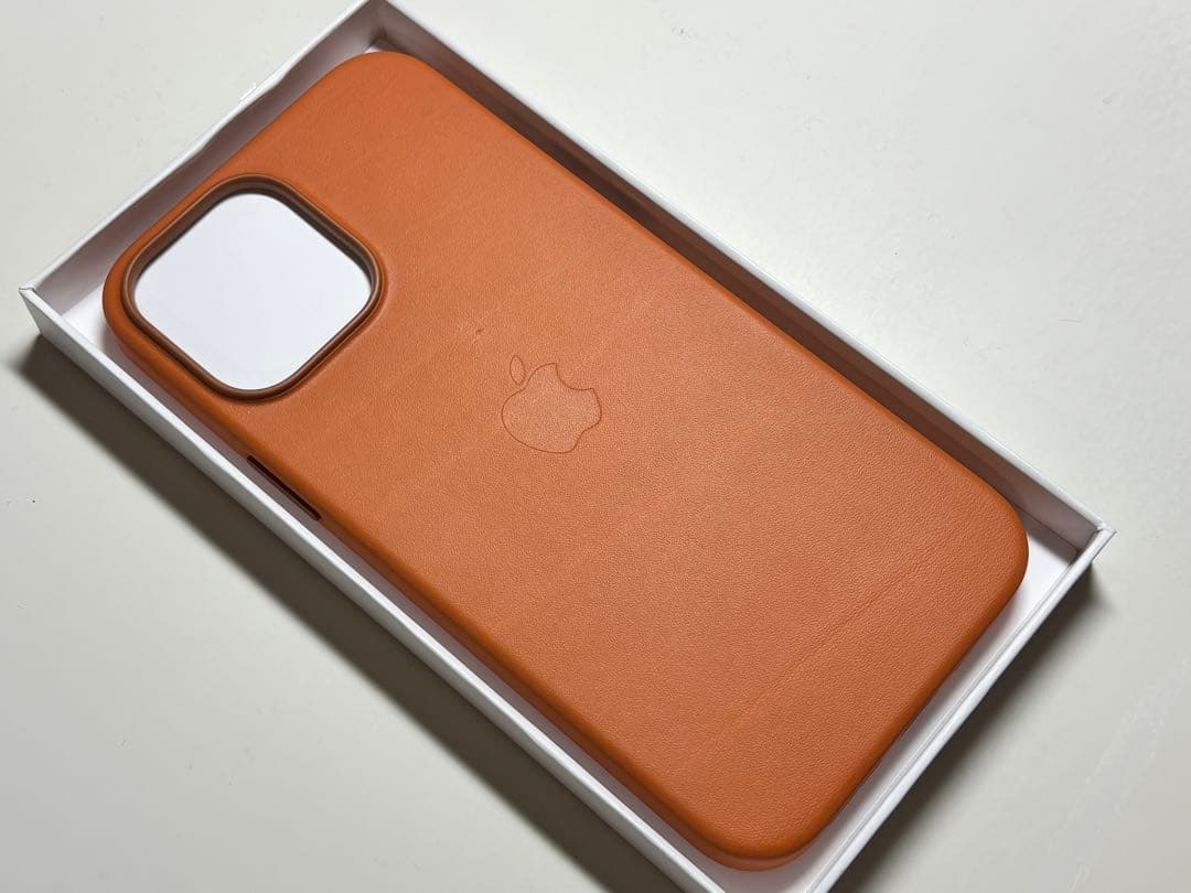 【新品】純正 iPhone 13 Pro Maxレザーケース・ゴールデンブラウン