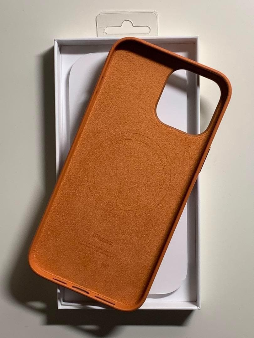 【新品】純正 iPhone 13 Pro Maxレザーケース・ゴールデンブラウン