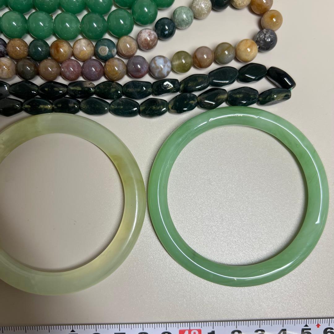 翡翠　アクセサリー　ネックレス　バングル等　419g 東K8-0406☆2F