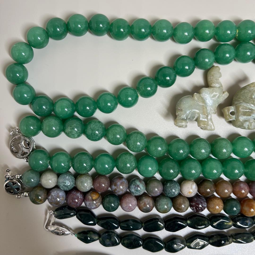 翡翠　アクセサリー　ネックレス　バングル等　419g 東K8-0406☆2F