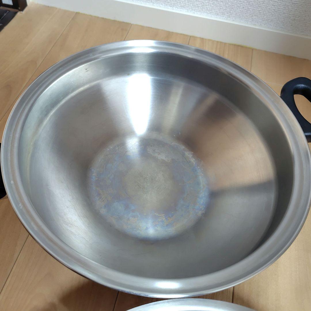 アムウェイ　クイーンクックウェア　ウォック　中華鍋　両手鍋　無水鍋