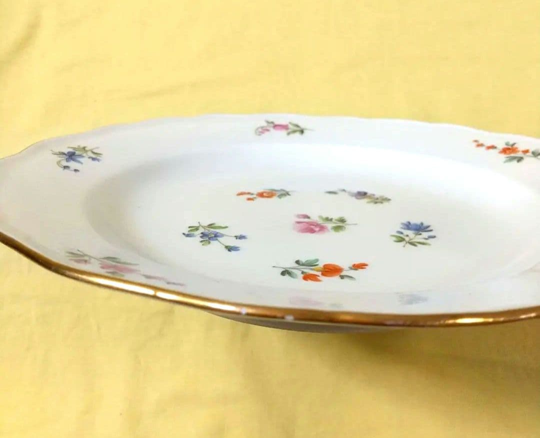 【未使用】マイセン プレート 散らし小花 24cm 6枚 保管BOX付