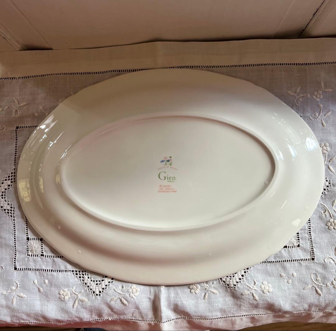 未使用　GIEN ジアン オワゾパラディ オーバルプレート