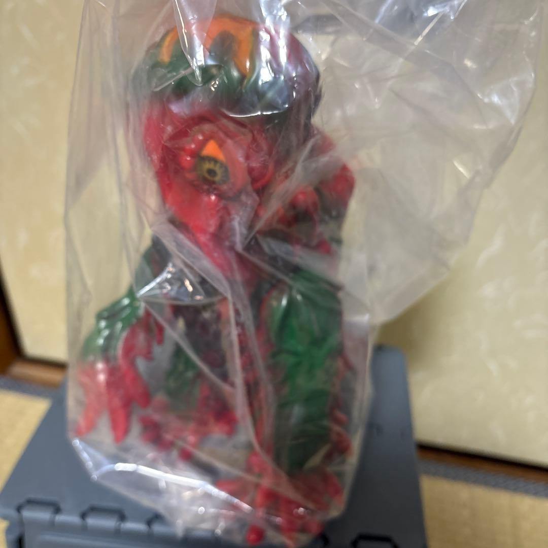 マルサン　ソフビ　ヘドラ　450 昭和の赤彩色　未開封