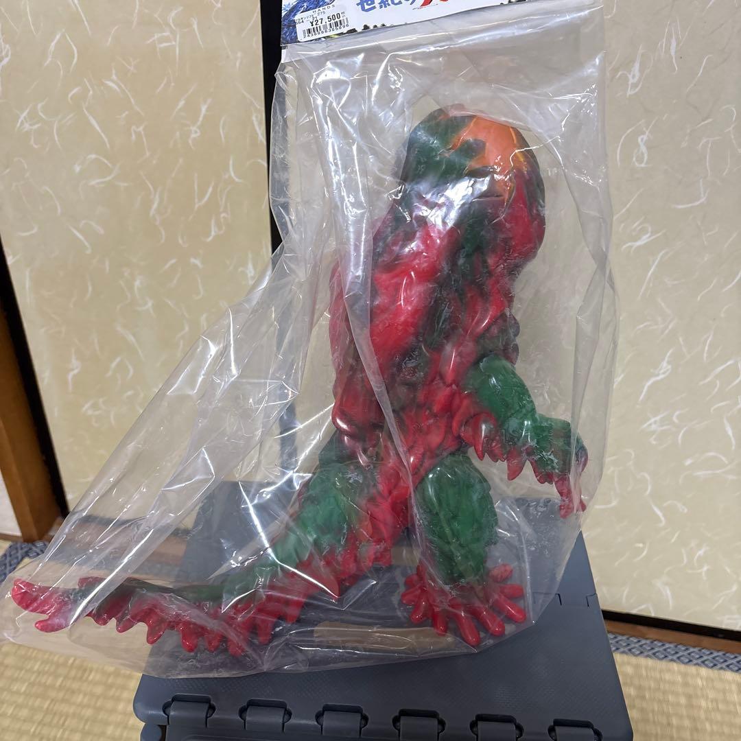 マルサン　ソフビ　ヘドラ　450 昭和の赤彩色　未開封