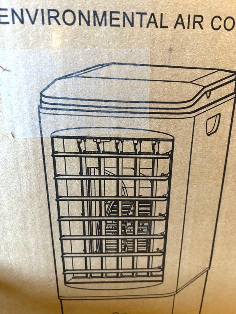 保冷パック3個付き⭐️冷風機 6Lタンク 3段階風量 省エネ 自動首振り リモコン